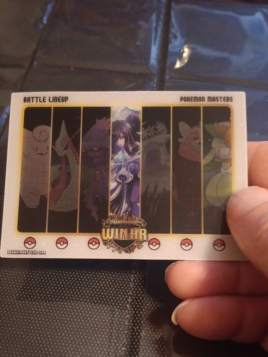Pokemon Other - Pokemon Masters Playmat Card – Black, Purple, White, Yellow Accent